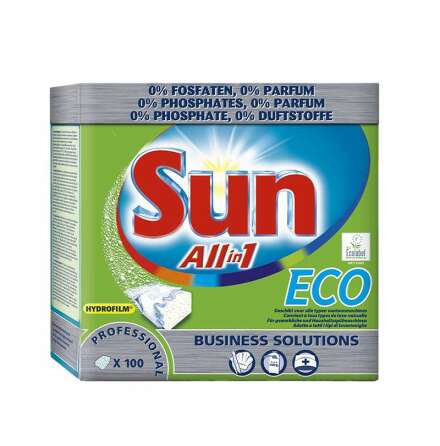 Diskmaskinstabletter Sun Prof. All in 1 Eco 100 tabs 