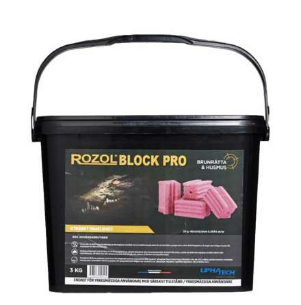 R�tt-/musgift Rozol Block Pro 3 kg 