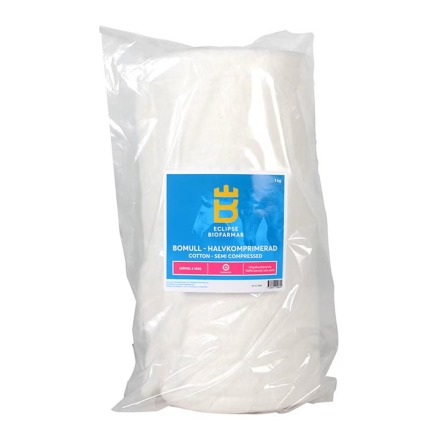 Biofarmab Bomull Halvkomprimerad 1 kg