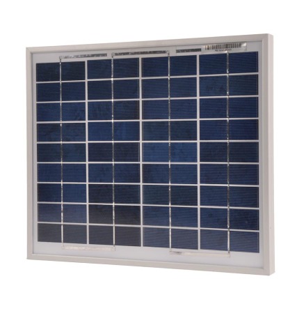 Solpanel 10W med 2A regulator