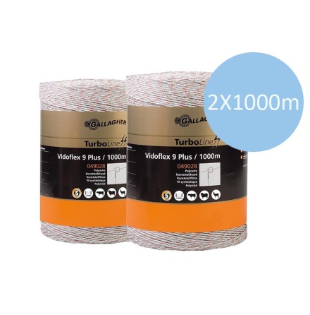 Duopack TurboLine 9 Plus vit 2x1000m